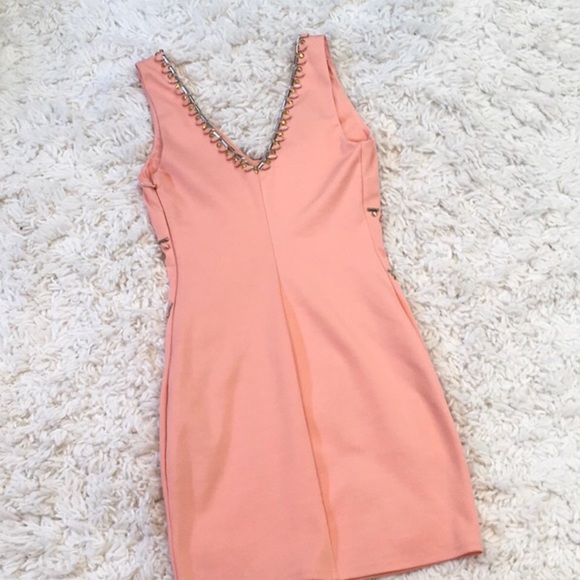 Bebe bodycon rhinestone dress. - Picture 4 of 5